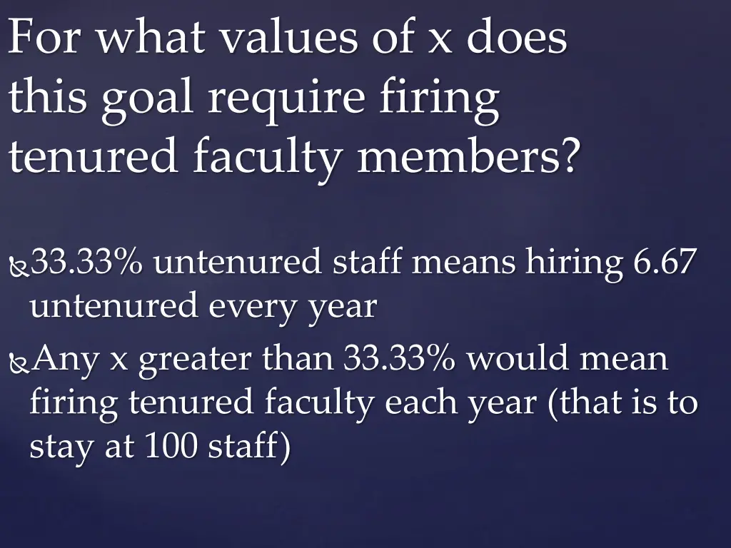 for what values of x does this goal require