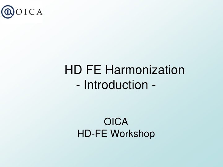 hd fe harmonization introduction