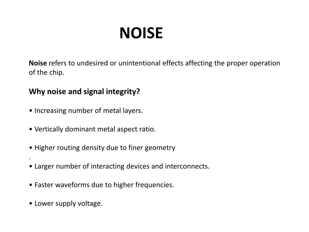 noise