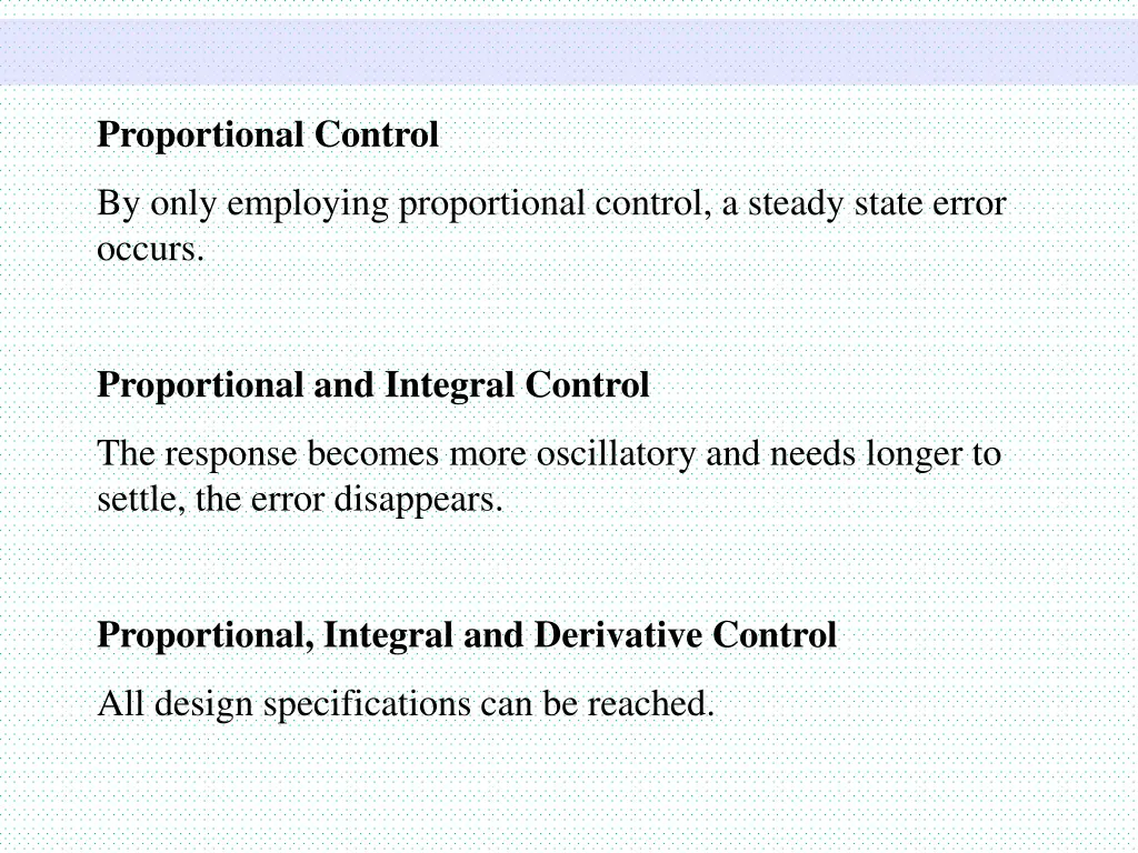 proportional control