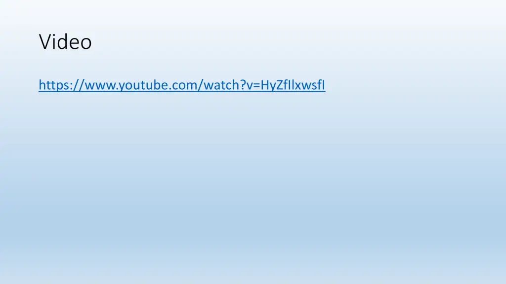video