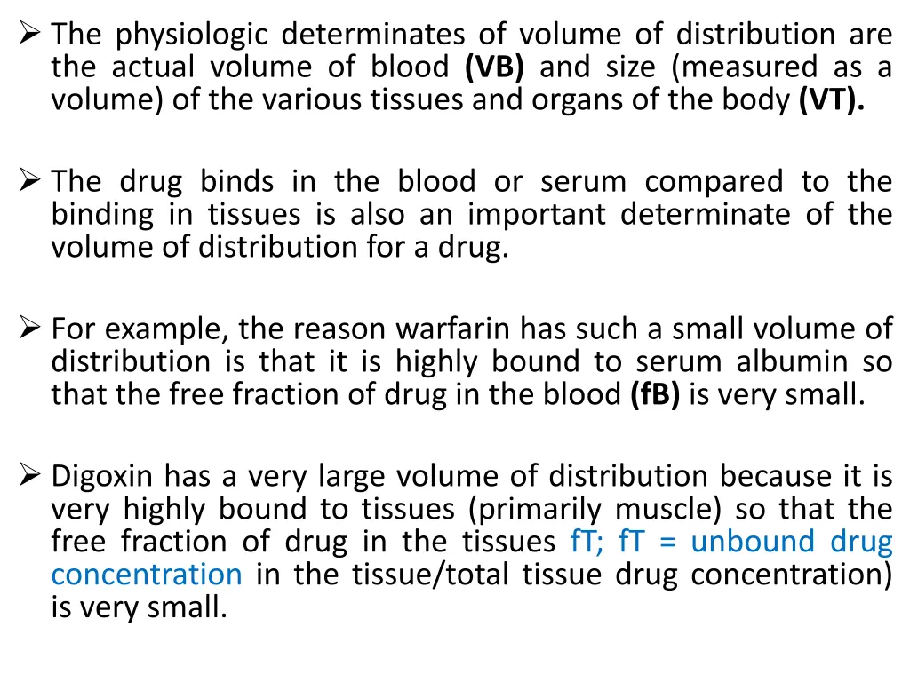 the physiologic determinates of volume