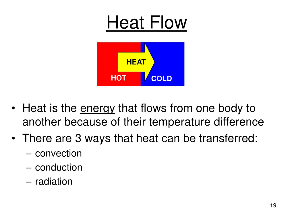 heat flow