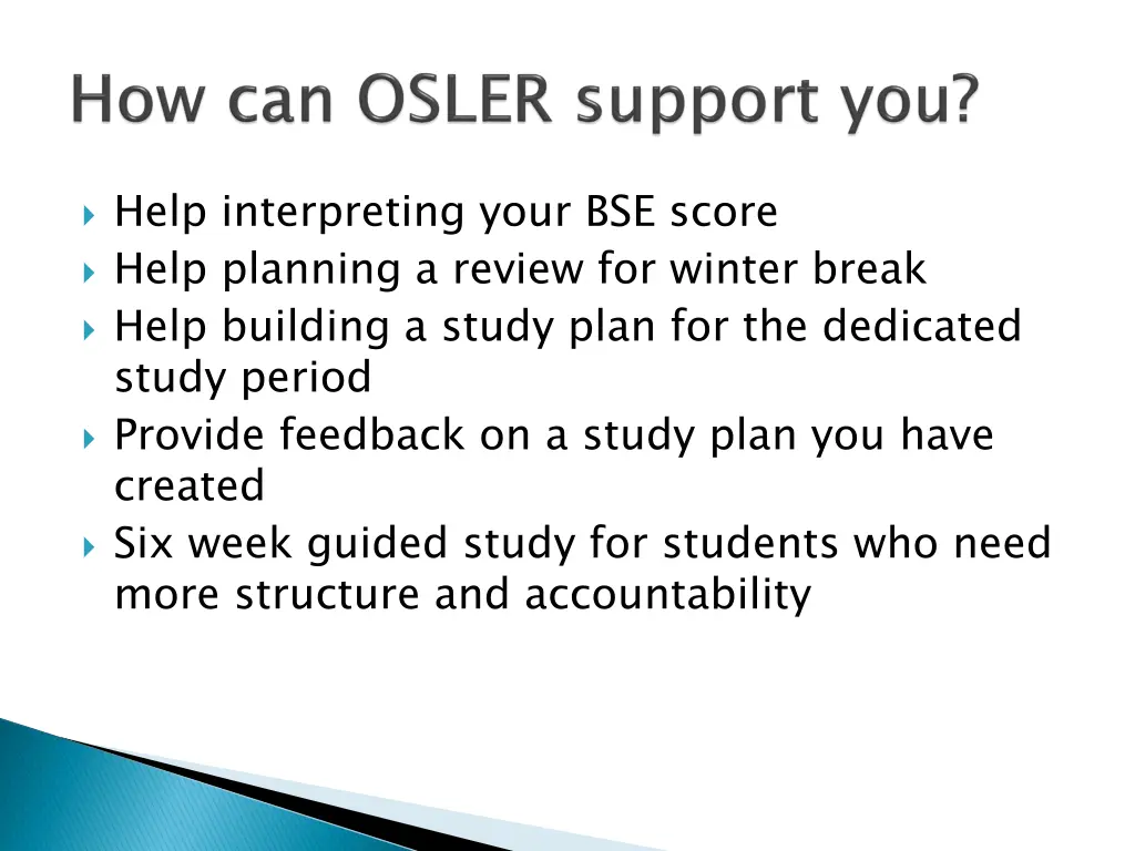 help interpreting your bse score help planning