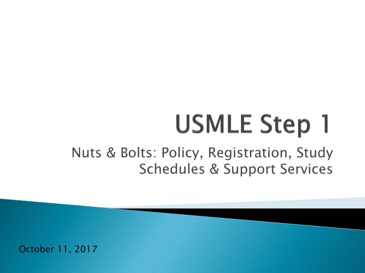 nuts bolts policy registration study schedules