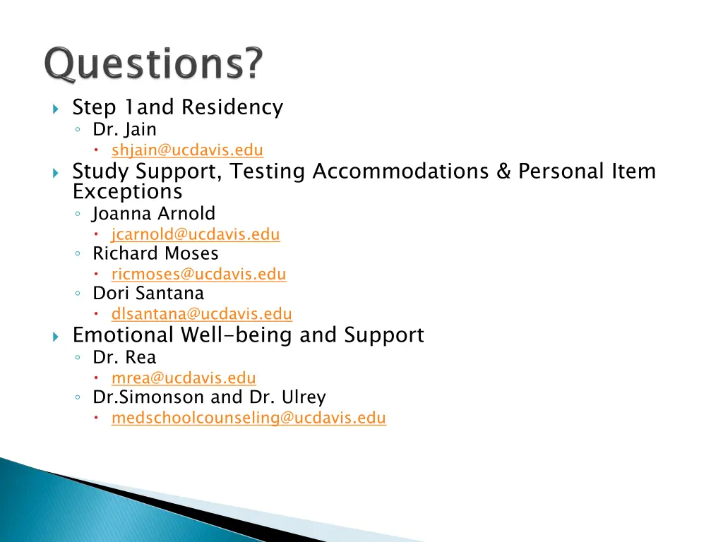 step 1and residency dr jain shjain@ucdavis