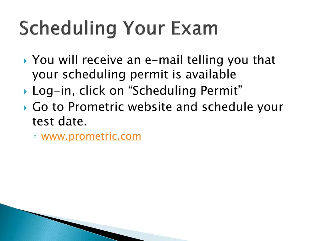 you will receive an e mail telling you that your