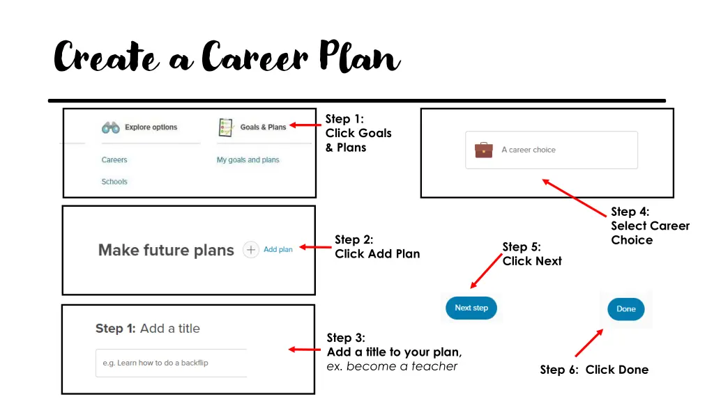 create a career plan