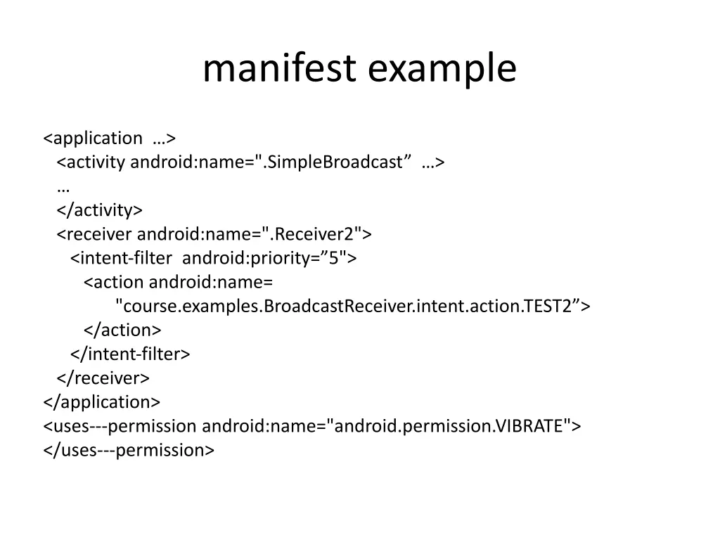 manifest example