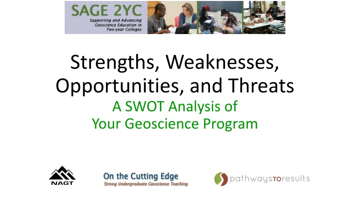 strengths weaknesses opportunities and threats