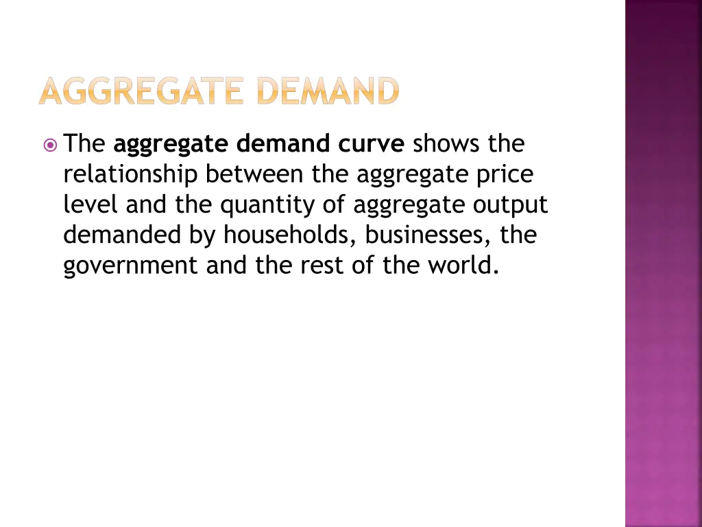 aggregate demand