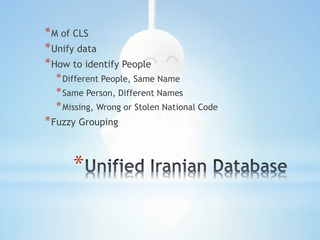 m of cls unify data how to identify people