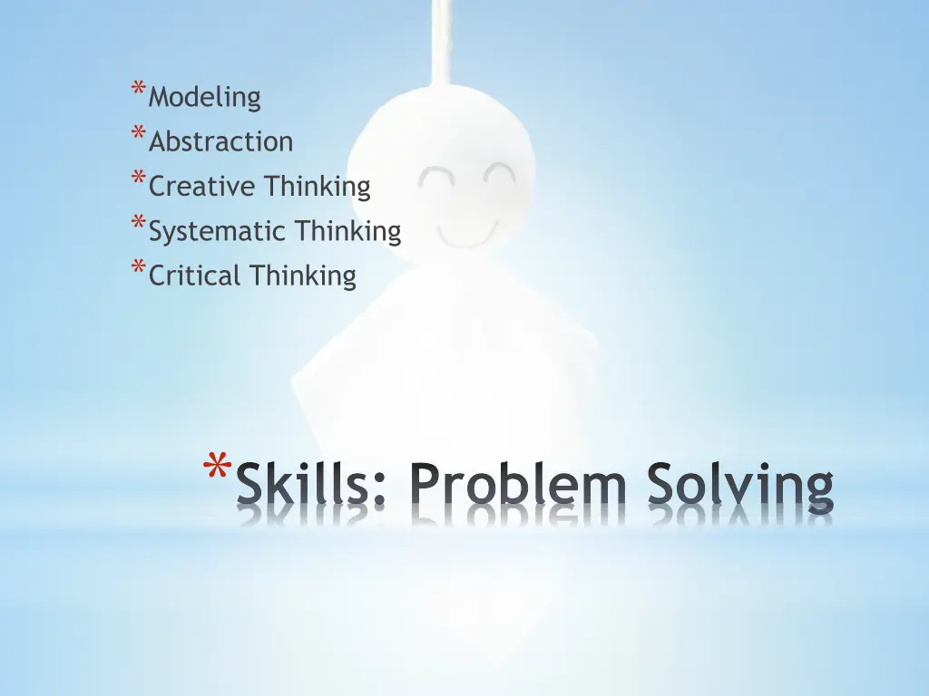 modeling abstraction creative thinking systematic