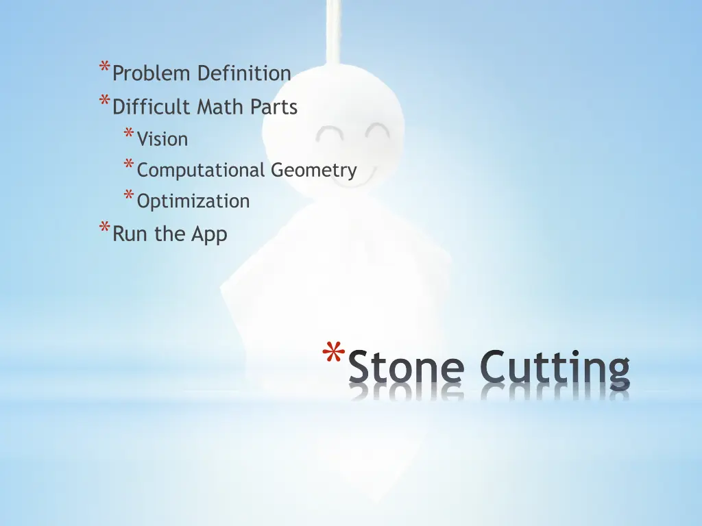 problem definition difficult math parts vision