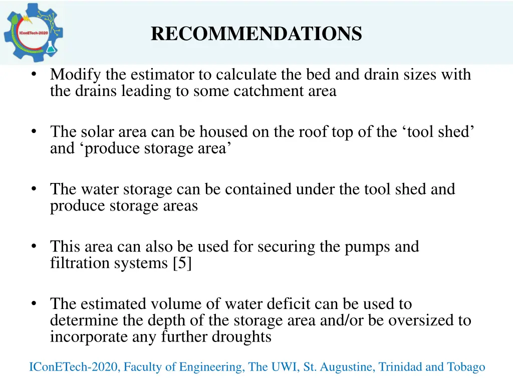 recommendations