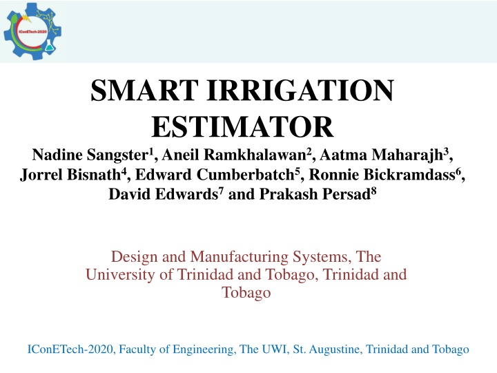 smart irrigation estimator nadine sangster