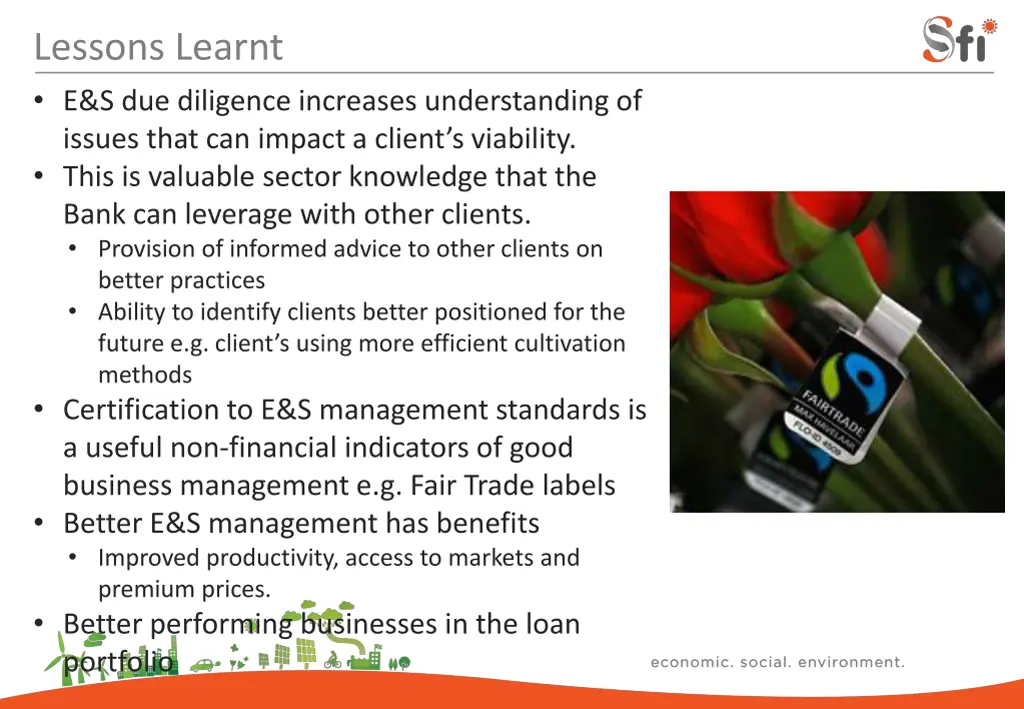 lessons learnt e s due diligence increases