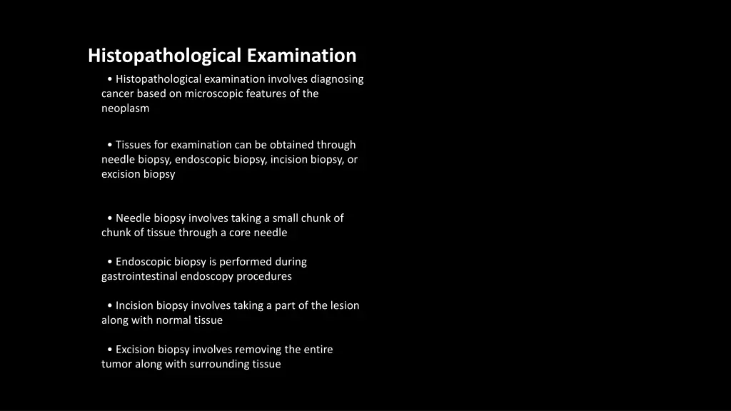 histopathological examination
