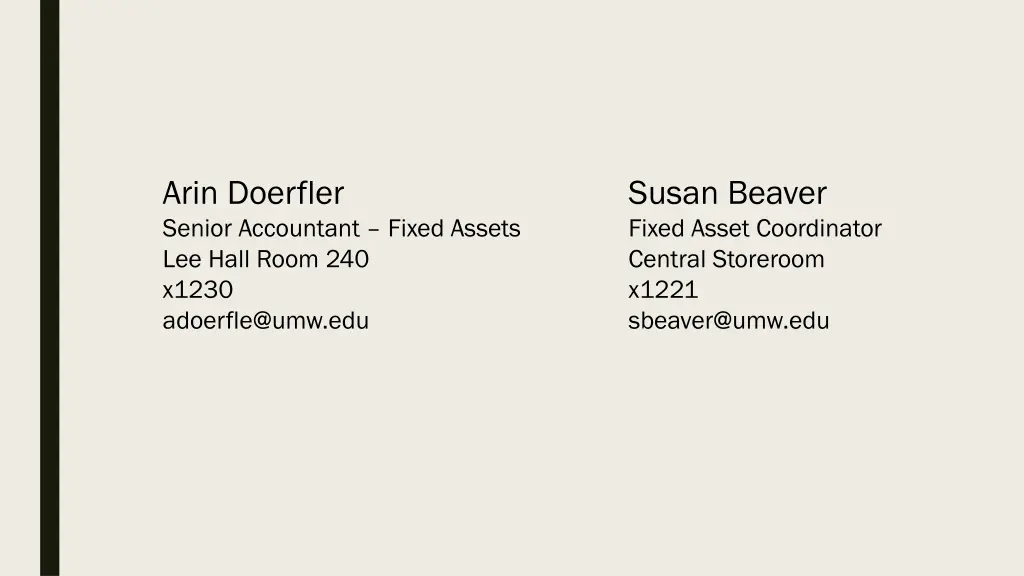 arin doerfler senior accountant fixed assets
