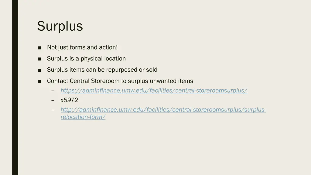 surplus