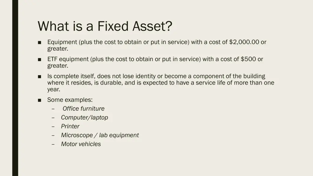 what is a fixed asset