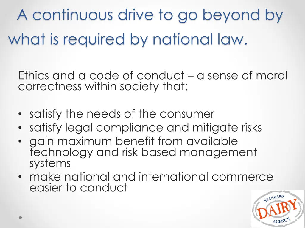 a continuous drive to go beyond by what