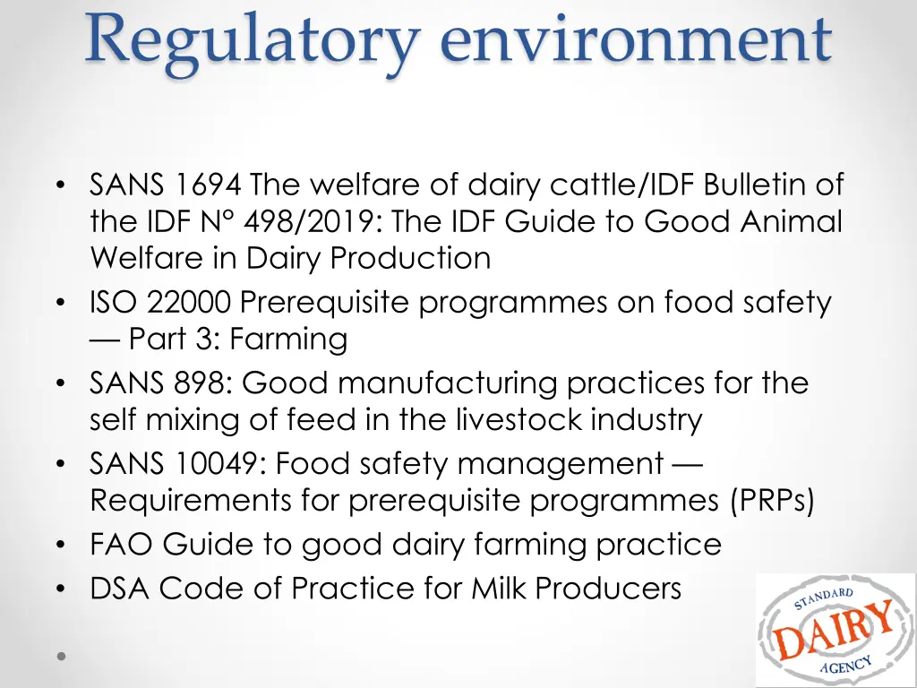 regulatory environment 1