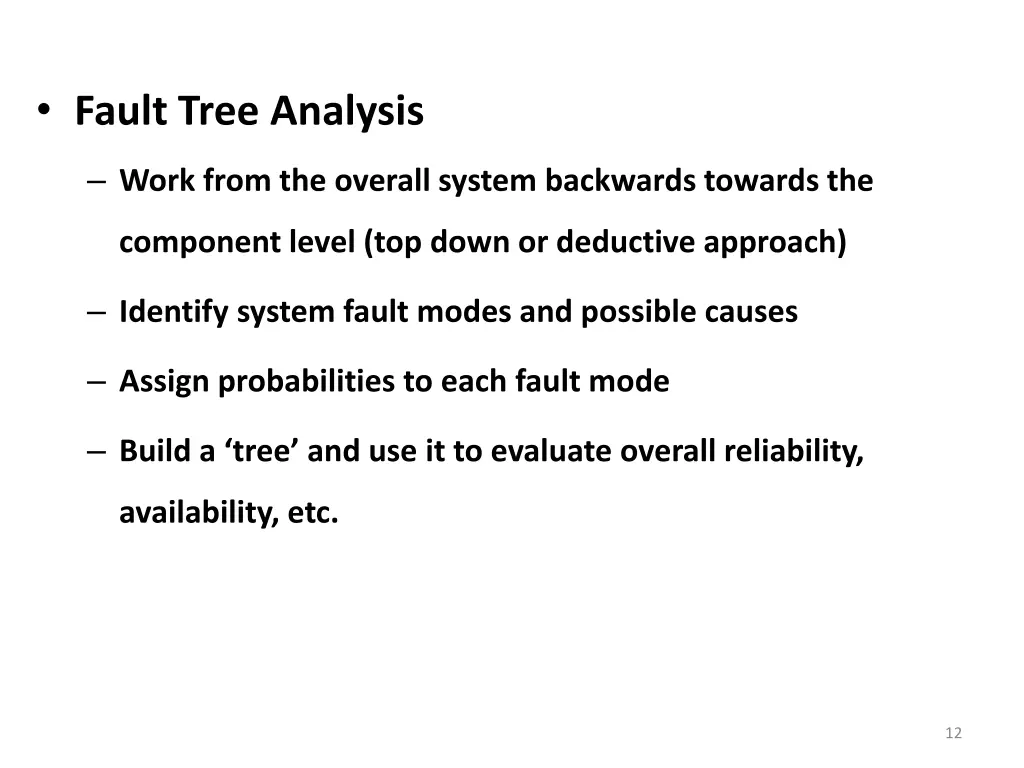 fault tree analysis 1