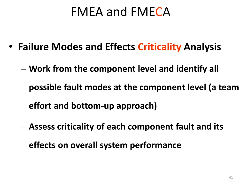 fmea and fmeca