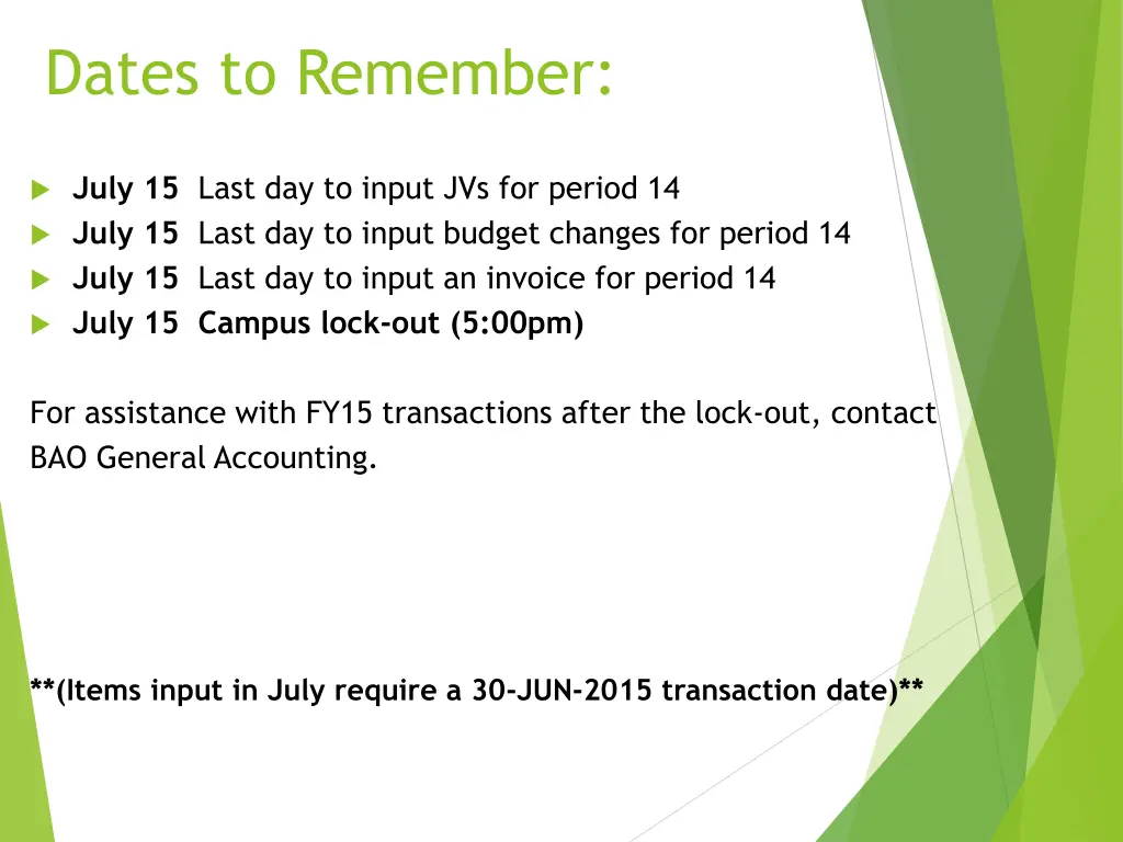 dates to remember 2