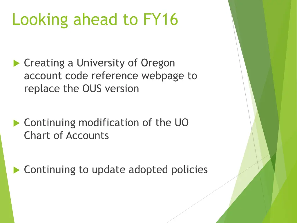 looking ahead to fy16