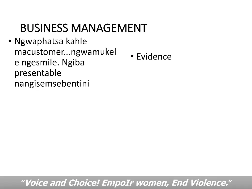 business management business management