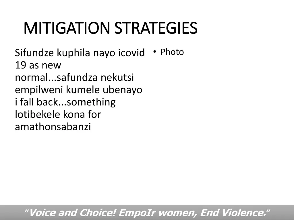 mitigation strategies mitigation strategies