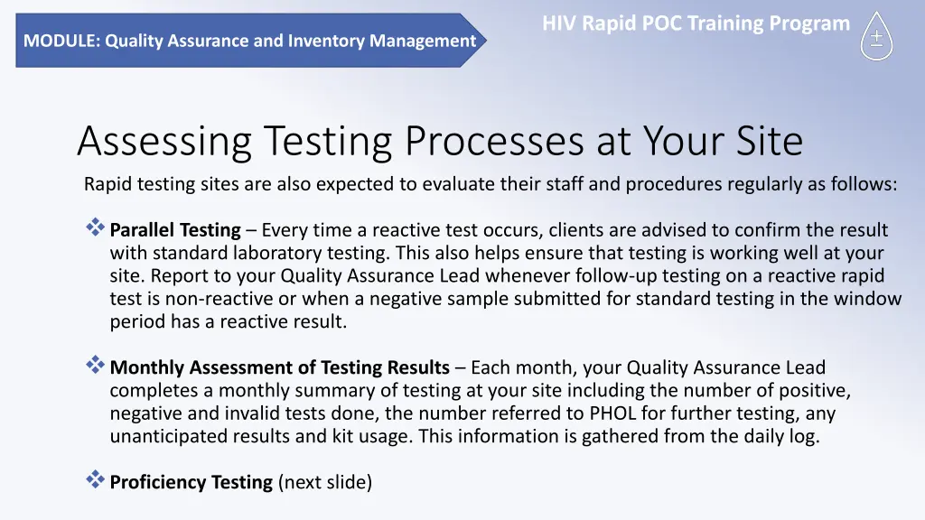 hiv rapid poc training program 18