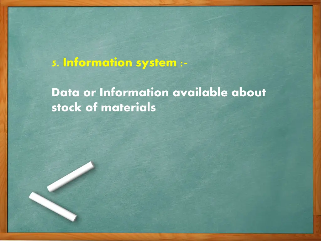 5 information system data or information