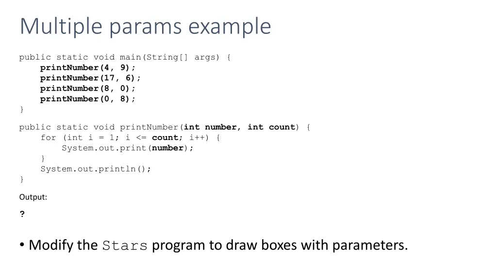 multiple params example