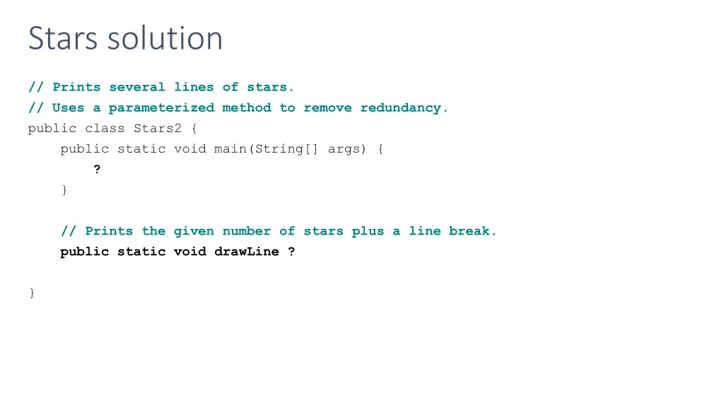 stars solution
