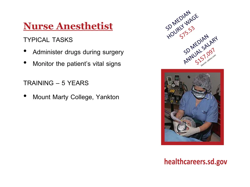 nurse anesthetist typical tasks administer drugs