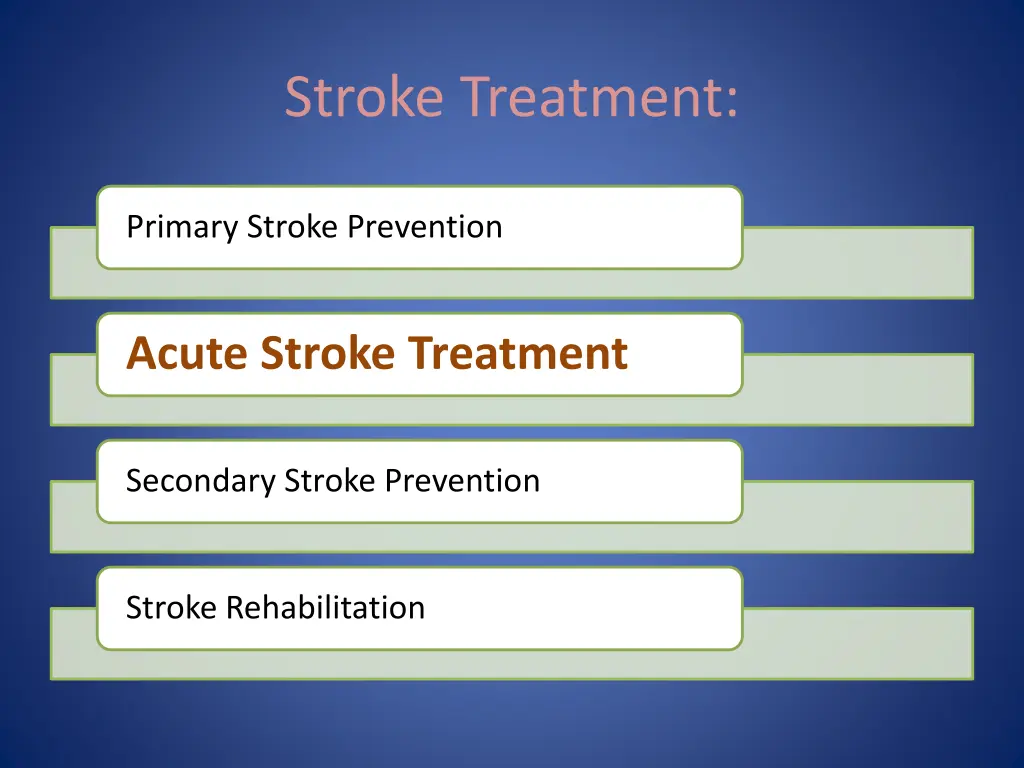 stroke treatment 1