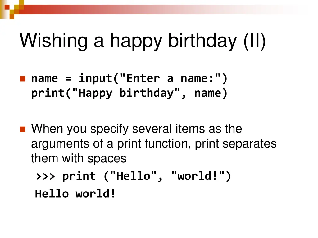 wishing a happy birthday ii