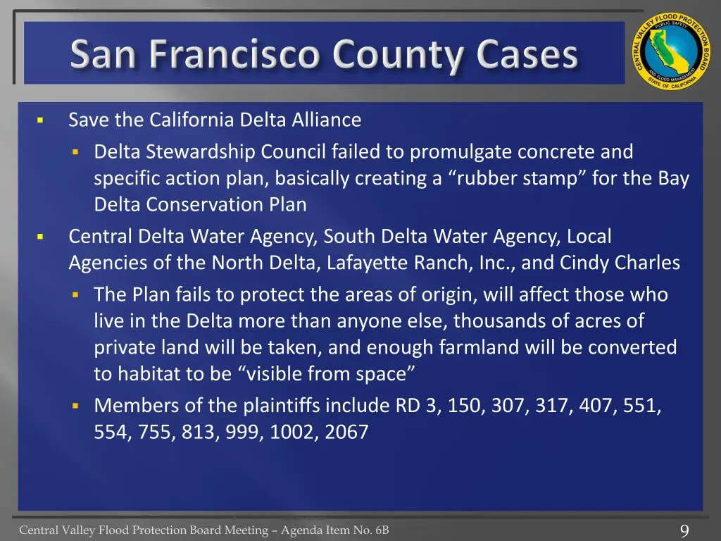 save the california delta alliance