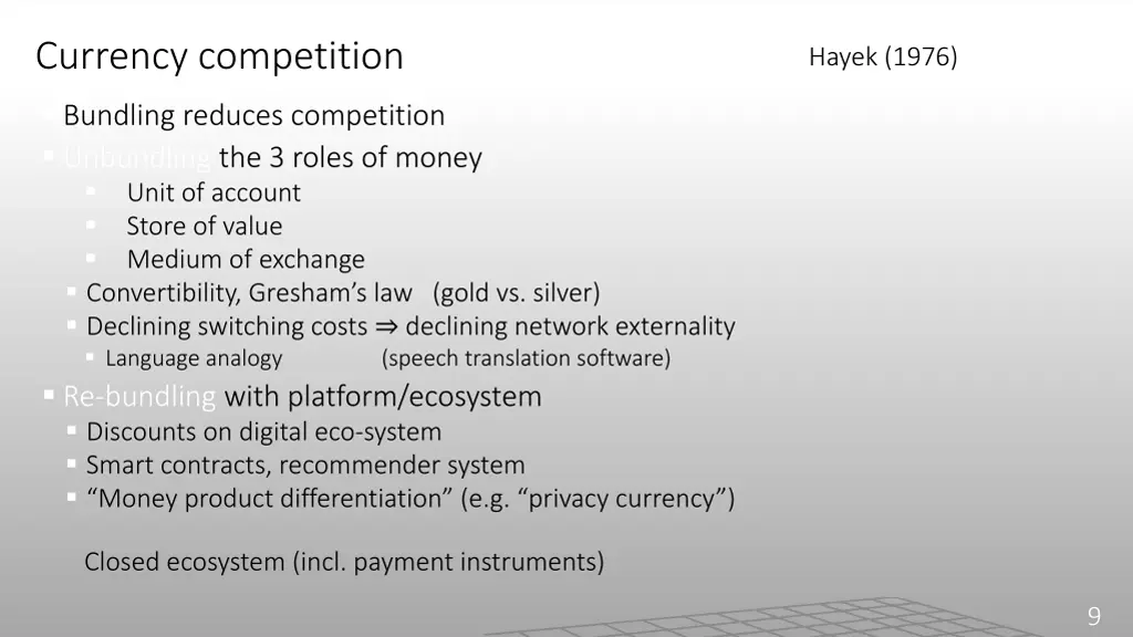 currency competition