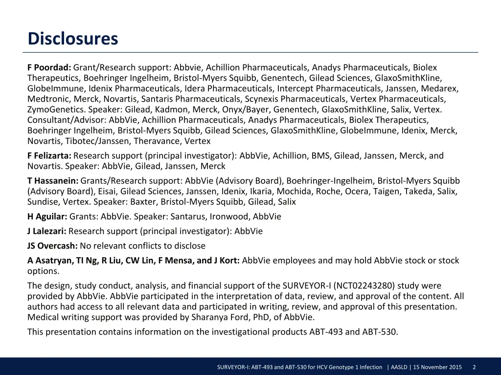 disclosures