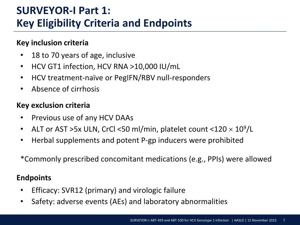 surveyor i part 1 key eligibility criteria