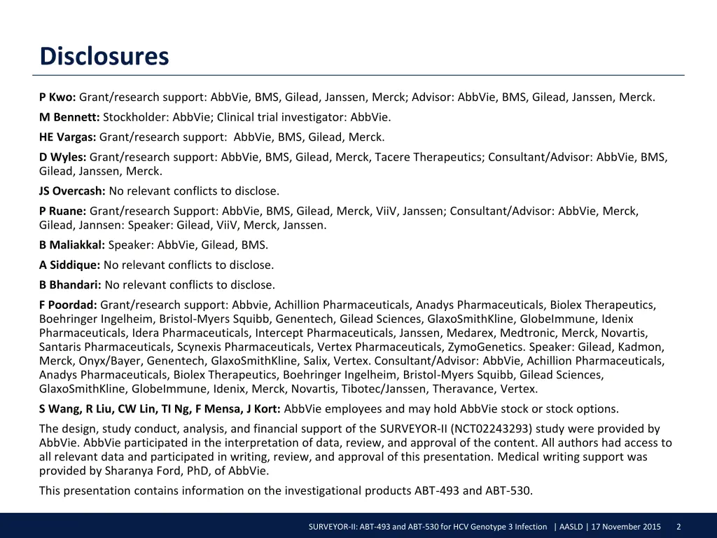 disclosures