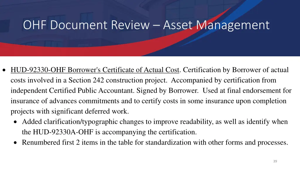 ohf document review asset management 15