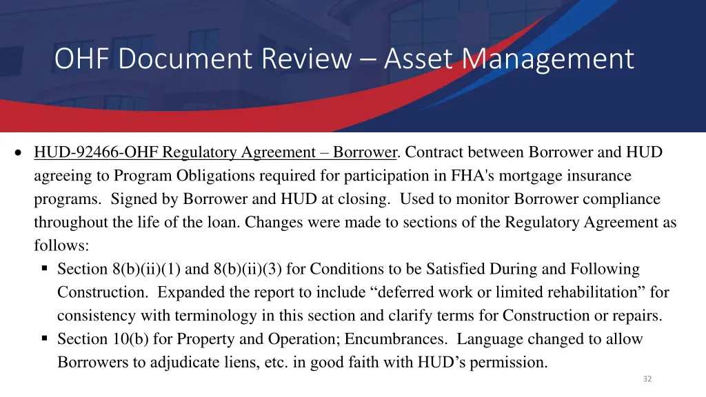 ohf document review asset management 8