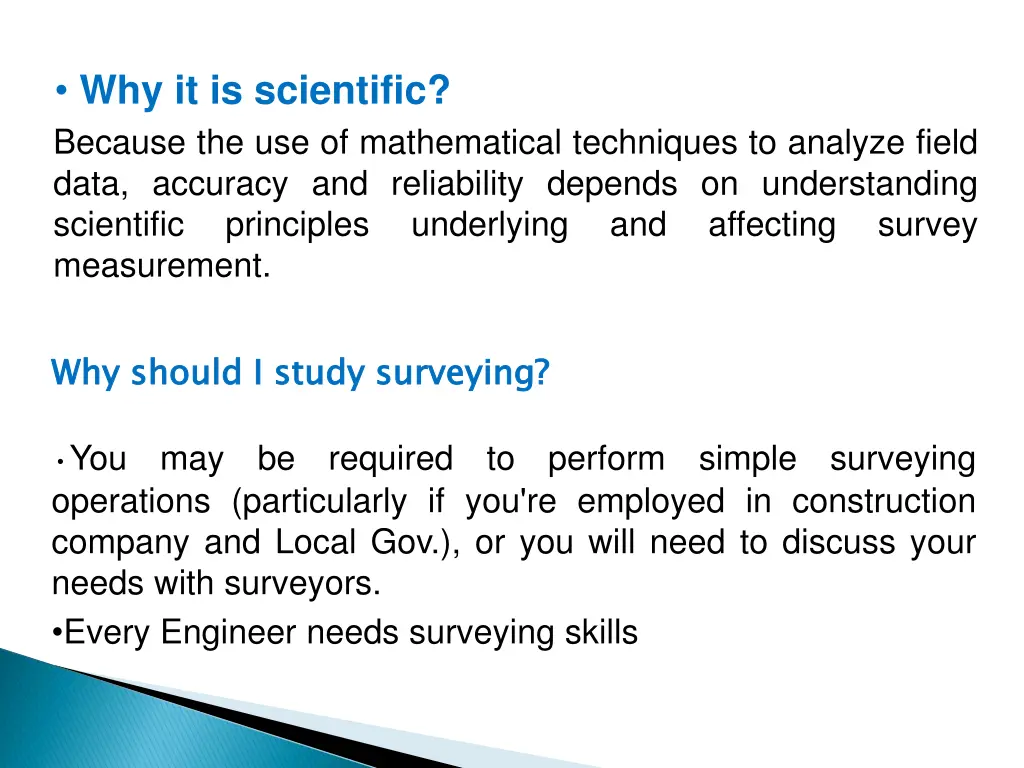 why it is scientific