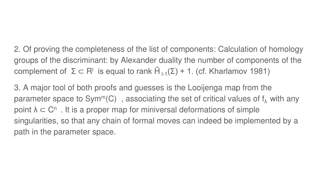 2 of proving the completeness of the list
