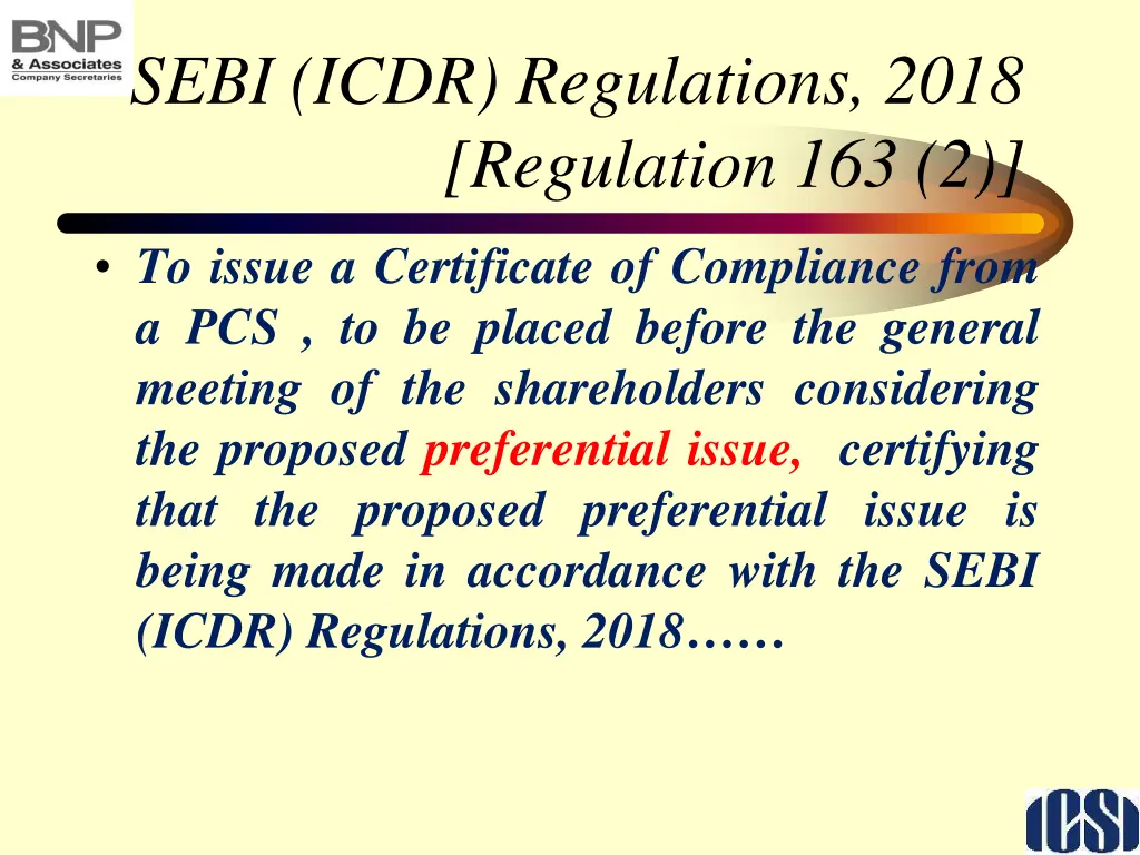 sebi icdr regulations 2018 regulation 163 2